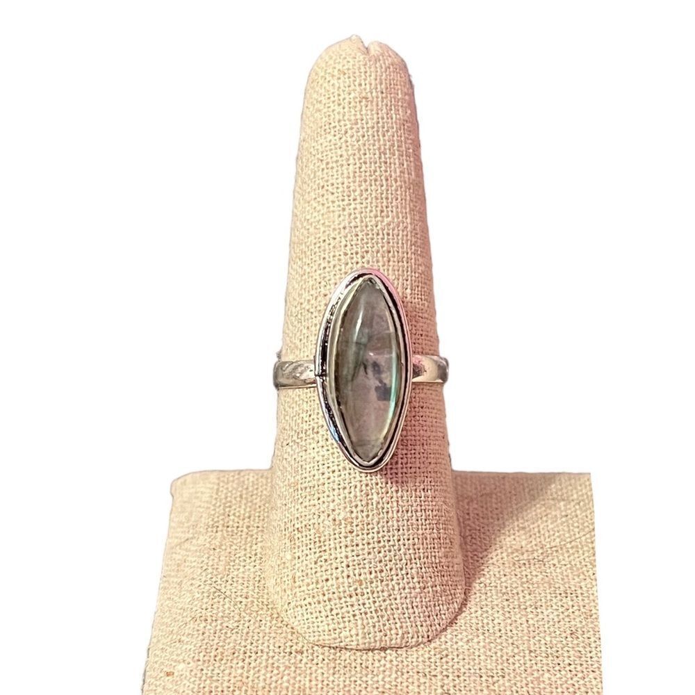 ⭐️3/$25⭐️ NEW Silver Plated Quartz Ring Size 7.75